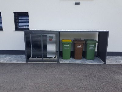 Zaščita toplotne črpalke in prostor za smetnjake 2