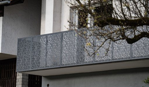 Balkonska ograja - perforirana pločevina MIKADO 10