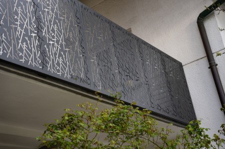 Balkonska ograja - perforirana pločevina MIKADO 17