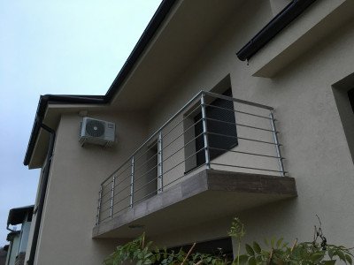 Balkonska ograja - INOX horizontalno 1